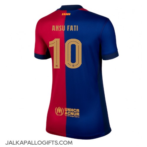 Barcelona Ansu Fati #10 Kotipaita Naiset 2024-25 Lyhythihainen